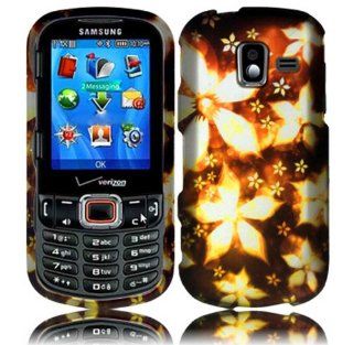 For Samsung Intensity 3 III U485 Hard Design Cover Case Gold Flower Cell Phones & Accessories
