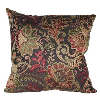 Classico Cocoa 16 inch Square Throw Pillow RLF HOME Throw Pillows