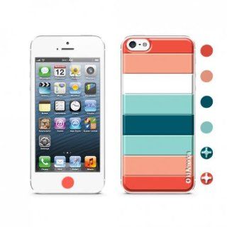 id America CSIA502 ORG Cushi Case for iPhone 5   Retail Packaging   Orange Stripe Cell Phones & Accessories
