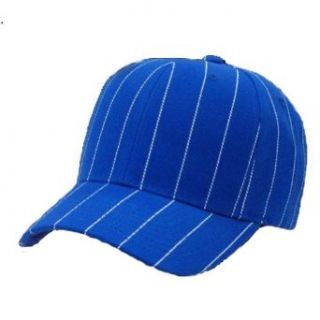 Decky Pinstripe Baseball Adjustable Hat Cap, Royal at  Mens Clothing store
