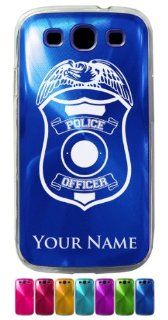 Samsung Galaxy S3 Siii Case/Cover   POLICE BADGE, LAW ENFORCEMENT   Personalized for FREE (Click the CONTACT SELLER button after purchase and send a message with your case color and engraving request) Cell Phones & Accessories