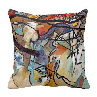 Wassily Kandinsky Composition Five Throw Pillows