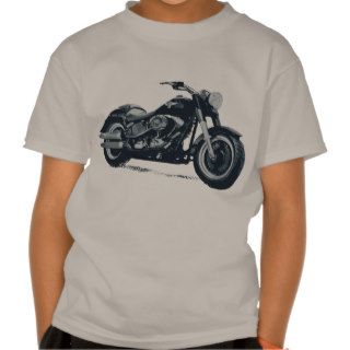 Every Boy loves a Fat Blue American Motorcycle T shirt
