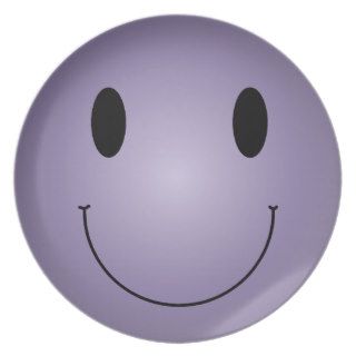 Purple Smiley Party Plates