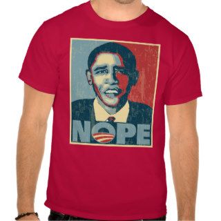Obama Nope faded T Shirts