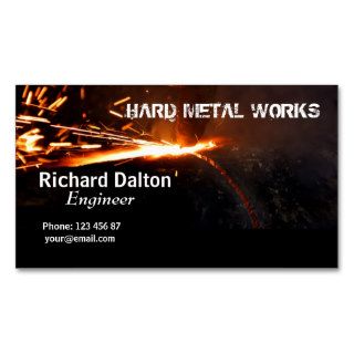 Metal works business cards