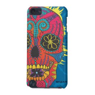 Day of The Dead Rainbow Skull Daisy Tribal Tattoo iPod Touch (5th Generation) Case