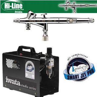 Iwata Hi Line HP BH Airbrushing System with Smart Jet Pro Air Compressor