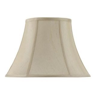 CAL Lighting 12 in. Cream Fabric Bell Lamp Shade SH 8104/16 CM