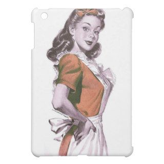 Vintage Retro Women Kitsch Happy Housewife Cover For The iPad Mini