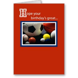 3968 Birthday All Sports Greeting Card