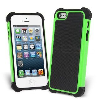 Celicious Green Rugged Hybrid Case for Apple iPhone 5s / iPhone 5  Apple iPhone 5s Case [Tough Armour] Cushioned Extreme Protection Dual Layer Heavy Duty & Ultra Hybrid Cell Phones & Accessories