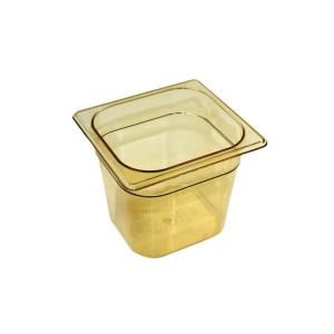 Rubbermaid Commercial Products 2 1/2 qt. Hot Food Pan, 1/6 Size RCP 206P AMB