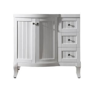 Virtu USA Khaleesi 36 in. Vanity Cabinet Only in White DISCONTINUED ES 52036 CAB WH