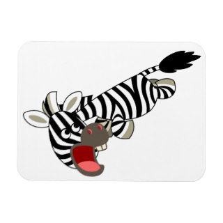 Cute Prankish Cartoon Zebra Flexible Magnet