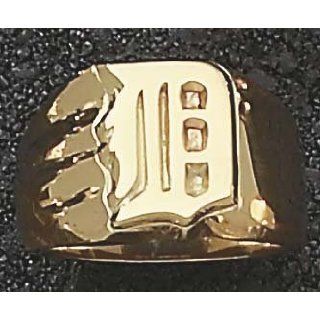 Detroit Tigers "D" 7/16" Men's Ring Size 11   10KT Gold Jewelry Clothing