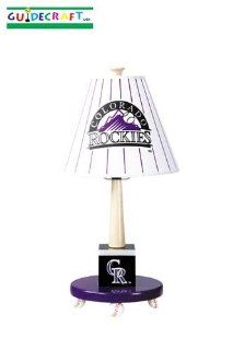 Colorado Rockies MLB Wooden Table Lamp