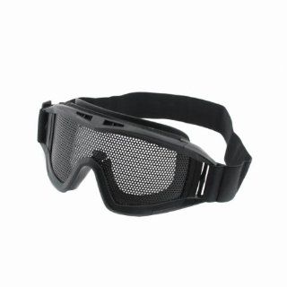 SNOW@Top Unique Steel Mesh Protective Goggles Mask Black New   Safety Goggles  