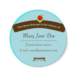 Ex Libris Personalized Library Labels Stickers