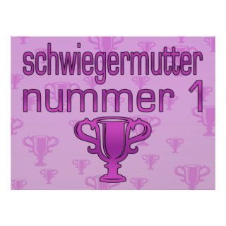 German Mother in Law Gift Schwiegermutter Nummer 1 Print