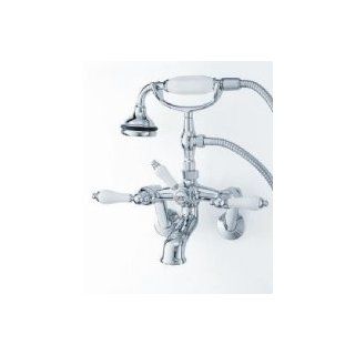 Cheviot Rim Mount Tub Filler w/ Handshower & Lever Handles 5106CH LEV Chrome   Bathtub Faucets  