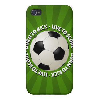 Soccer Ball and Slogan  iPhone 4/4S Covers