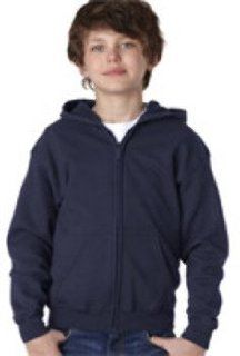 Gildan Youth Zip Hooded Sweatshirt Navy L 