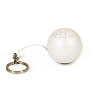 Round Ball White Key Chain Mini Speaker Computer Speakers