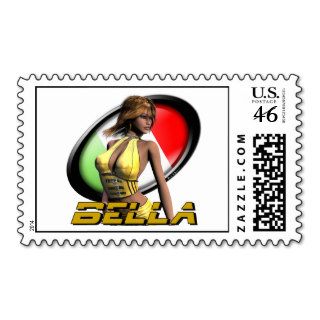 Bella Means Beautiful in Italian Postage Stamps