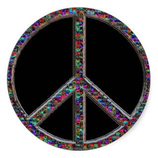 Groovy Peace Sign Stickers