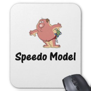 Funny Speedo Model Mouse Pad