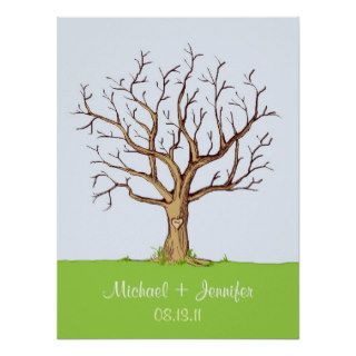 Wedding Fingerprint Tree Guestbook