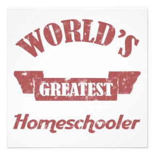 World's Greatest Homeschooler Invitations