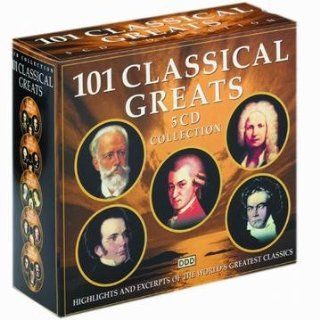 101 Classical Greats. 5 CD Collection. Highlights And Excerpts Of The World's Greatest Classics Music