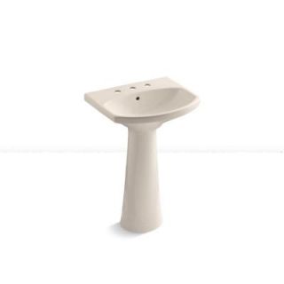 KOHLER Cimmaron 8 in. Pedestal Bathroom Sink Combo in Innocent Blush K 2362 8 55