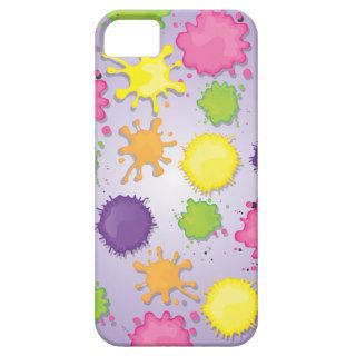 Colorful Paint splotches, drips iphone5 case iPhone 5 Case