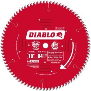 Diablo 10 in. x 84 Tooth Carbide Circular Saw Blade D1084L