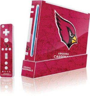 NFL   Arizona Cardinals   Arizona Cardinals Distressed   Wii (Includes 1 Controller)   Skinit Skin Video Games