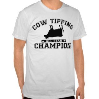 Cow Tipping All Star Champion Tshirt