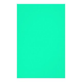 Teal ( light bluish green) stationery design
