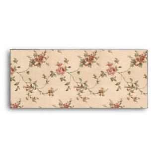 spring romance victorian rose pattern envelope