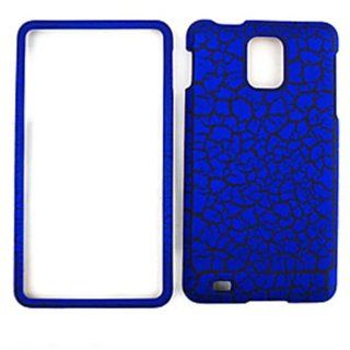 SAMSUNG INFUSE 4G I997 BLUE CRACK COVER CASE ACCESSORY SNAP ON PROTECTOR Cell Phones & Accessories