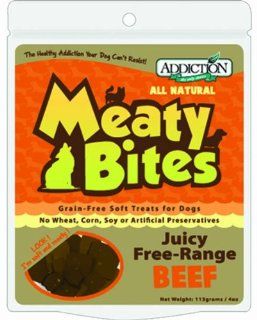 ADDICTION Beef Meaty Bites (Treats) 4 Oz  Pet Snack Treats 