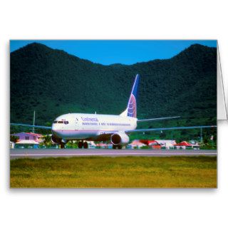 Continental Airlines Boeing 737 800 Greeting Cards