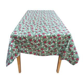 Decorative Cotton Tablecloth in Mistletoe Multi  Print 59x108"   Photo Studio Backgrounds