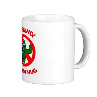 Warning Do not hug Items Mug
