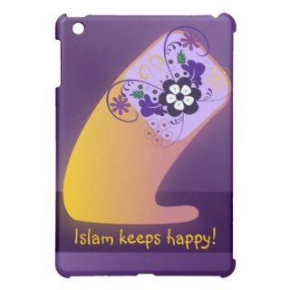 Islam keeps happy big letter flower print iPad mini cases