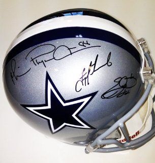 Irvin, Smith, Aikman Signed/Autographed Dallas Cowboys Full Size Helmet Sports Collectibles