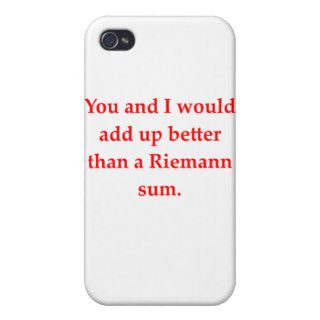 math geek love pick up line iPhone 4 cover