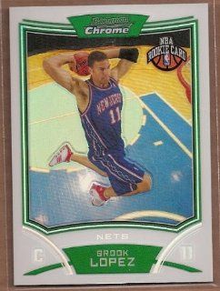 2008 09 Bowman Chrome Refractors #120 Brook Lopez /499 at 's Sports Collectibles Store